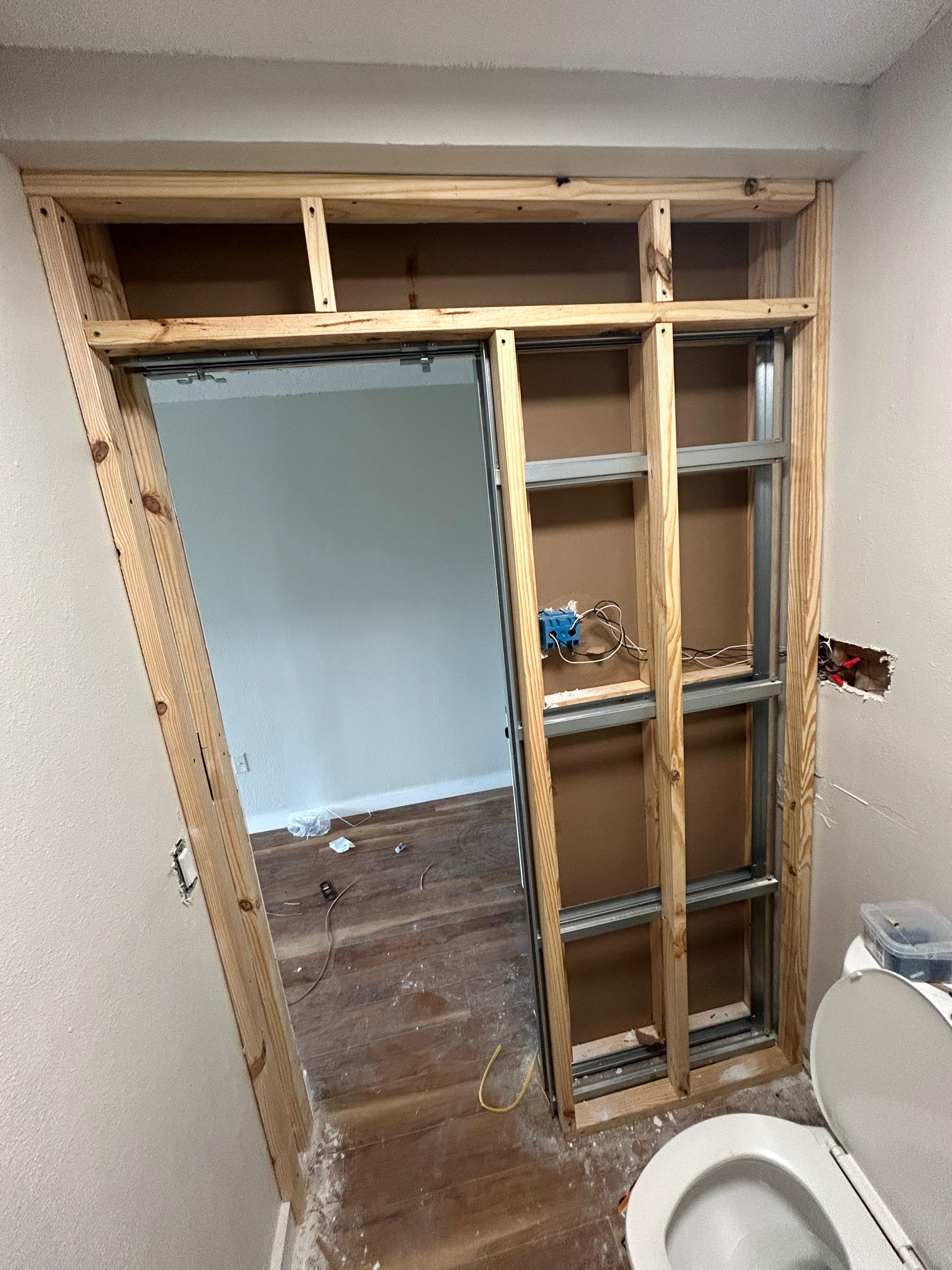 Drywall after repair